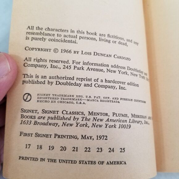 Five were missing (Formerly Ransom) paperback book by Lois Duncan first printing - Picture 8 of 8